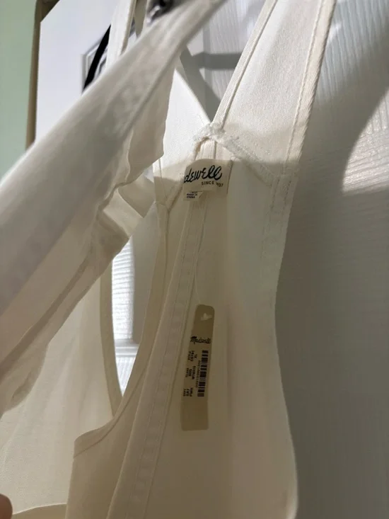 Madewell White Women's Denim Overalls - Picture 9 of 9